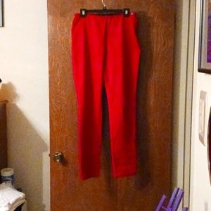 FDJ (French Dressing Jeans), size 8 women's skinny leg red jeans, no pockets